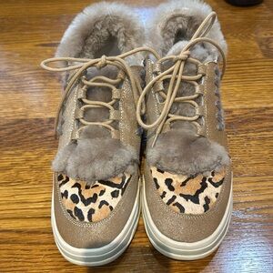 Mou shearling-lined sneakers